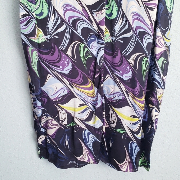 & Other Stories Abstract Multicolor Swirl Sleeveless Dress - Picture 3 of 9